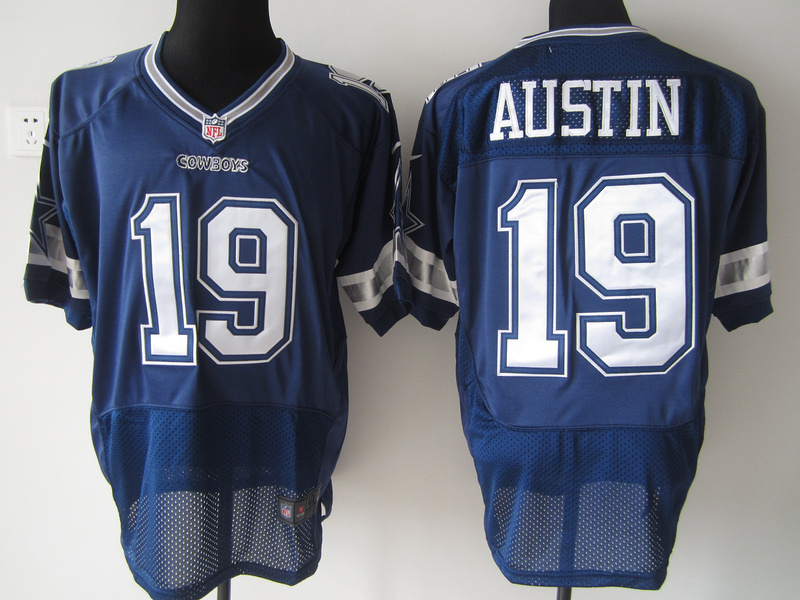 Dallas Cowboys 19 Austin Blue Nike Elite Jersey